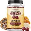 SMNutrition Mushroom Gummies for Adults | with Lions Mane, Turkey Tail, Reishi, Cordyceps, Chaga & Maitake | Support Cognitive Function & Immune Health | Raspberry Flavor | 60ct view 1