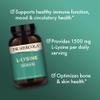 Dr. Mercola L-Lysine, 90 Capsules 1500 mg L-Lysine, Non-GMO, Gluten Free, Soy Free view 4
