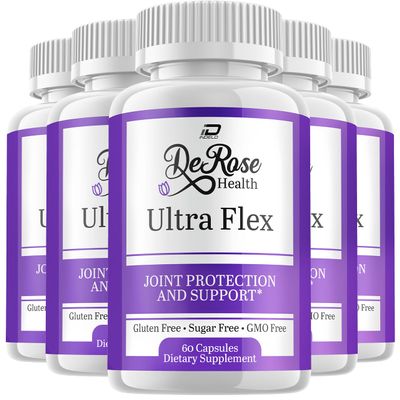 Indelo Ultra Flex Derose Health Capsules, Joint Support Supplement, Ultra Flex Natural Joint Health Formula, Derose Health Pills for Joint Wellness Mobility, UltraFlex Reviews (5 Pack - 300 Capsules)