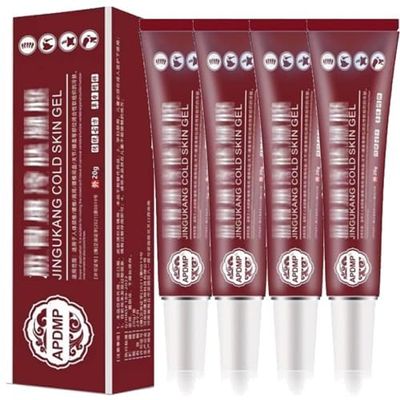 Cold Compress Gel for mucl and ones, one Cold Compress Gl, Jingukang Soothing Relief Massage Gel for Soothes Knees, Lumbar, Neck, Hands, and Feet 4pcs