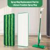 3 Pack Mop Refills for Libman Freedom Spray Mop, Reusable Microfiber Spray Mop Pads Replacement Head, Dry Wet Floor Cleaning Mop Pads for Multi-Surface Floors view 2