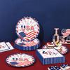 50 Pieces 4th of July Napkins 2 Ply Patriotic Disposable Cocktail Napkins Independence Day Towels Memorial Day Hand Paper for Home Kitchen Patriotic Happy 4th of July Party Supplies (White) view 4