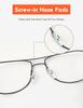 8 Pairs Replacement Nosepieces Nose Pads for Ray-Ban RB3604 RB3523 RB6336 RB7140 RB4071 RB3526 RB3538 RB3558 RB3660 RB8052 RB8054 Sunglass, Eyeglasses - Clear view 2