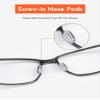 8 Pairs Replacement Nose Pads Nosepiece for Oakley Feedback OO4079/Holbrook Metal OO4123/Blender OO4059/Caveat OO4054/Crosshair OO4060 OO6014 OO4069 Metal Eyeglasses/Sunglasses, Clear Soft Nose Guard view 2