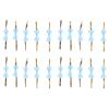 Milltrip Bowknot Sealing Ties, 20pcs Bow Knot Ties Biscuits Baking Bag Ties for Gift Wrapping Weddings Parties(Blue dots) view 1
