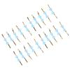 Milltrip Bowknot Sealing Ties, 20pcs Bow Knot Ties Biscuits Baking Bag Ties for Gift Wrapping Weddings Parties(Blue dots) view 2