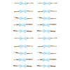 Milltrip Bowknot Sealing Ties, 20pcs Bow Knot Ties Biscuits Baking Bag Ties for Gift Wrapping Weddings Parties(Blue dots) view 3