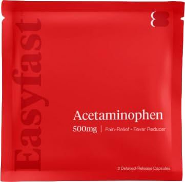 Easy Fast Acetaminophen Delayed Release 500 mg Capsules - 2 Capsules