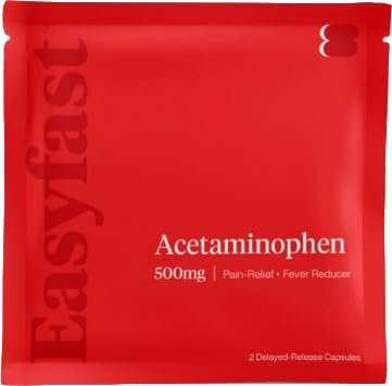 Easy Fast Acetaminophen Delayed Release 500 mg Capsules - 2 Capsules