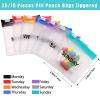 Anglecai Reusable Pill Pouch - 35 Zippered Pieces, Portable Medicine Bags with Slide Lock view 3