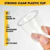 500 Pack 3 oz Plastic Cups, Bathroom Cups Disposable 3 oz, 3 Ounce Small Water CupsClear Mouthwash Cup for Tasting, Drinking and Party view 2