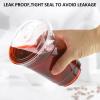 Kuerqi 100 Sets 16 Oz Plastic Cups with Lids, Iced Coffee Cups with Lids, Strawless Sip-Lids Design, No Need for Straws, Durable PET Go On Plastic Cups view 3