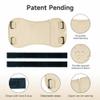Langsprit Organic Cotton Castor Oil Pack Wrap - Reusable Castor Oil Pads Pack Compress for Liver & Stomach Detox - Beige view 3