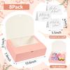 8Pack Bridesmaid Proposal Box with 8Pack Bridesmaid Cards, Matron of Honor Proposal Gift Box, Maid of Honor Box, Will You be My Bridesmaid Box for Bridesmaids Gifts (Pink) view 3