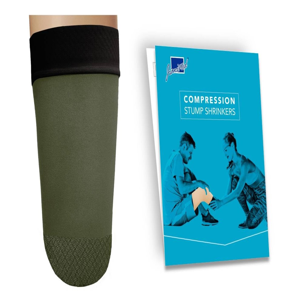 JianiMed Prosthetic Stump ShrinkersAbove Knee, 35cm, Compression, Amputee Socks, 20-30, Daily use, Taiwan Excellence 2XL