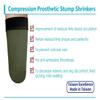 JianiMed Prosthetic Stump ShrinkersAbove Knee, 35cm, Compression, Amputee Socks, 20-30, Daily use, Taiwan Excellence 2XL view 3