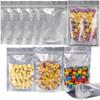 Wisesorb 4 x 6 inches 60 Packs Mylar Bags For Food Storage, Mylar Bags With Window, Freeze Dried Candy Bags, Reusable Storage Bags For Food, Mylar Food Storage Bags for Long Term Food Storage view 1