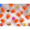 cssopenss 120 pcs Orange Plastic Shot Glasses 2 oz orange shot cups Thanksgiving shot glasses disposable for drinking Tastings served Snacks Jello Tastings and Samples view 4