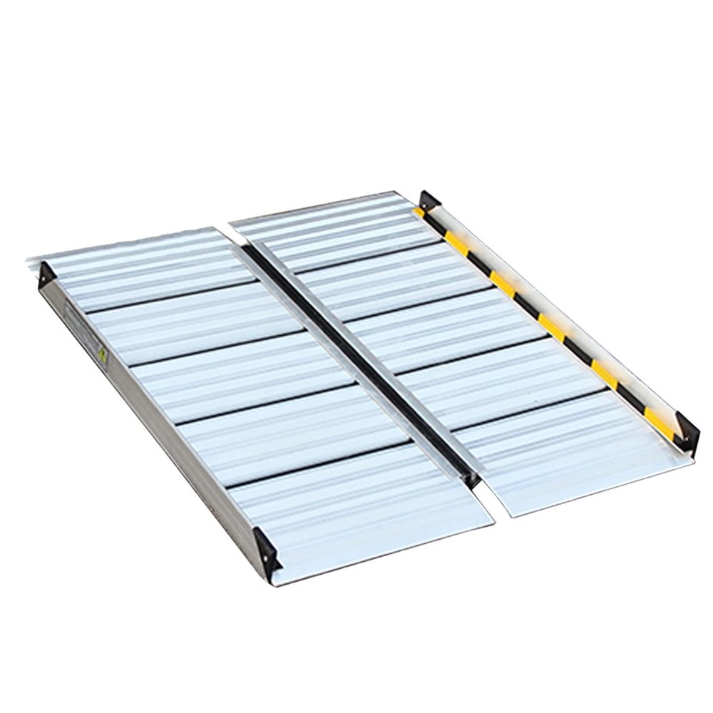 Ramps Lightweight Aluminum Ramp for Elderly Disabled, Outdoor Shed Steps Stair Curb Threshold Ramps, Portable Folding Access Ramp, 300kg / 700lbs Capacity