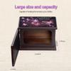 ZISAMURE Cremation Memorial Urns for Human Ashes Adult Male Female Custom Personalized Wooden Urns Box and Casket for Ashes Men Women Large Burial Funeral Urns with Photo Frame (Purple Butterfly) view 3