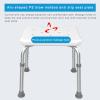 YOODODO Shower Stool, with Leakage Holes Height Adjustable Stabilize Bathroom Bench for Elderly Pregnant Women Non Slip Shower Chair Shower Chair (Color : White, Size : with pad) view 3