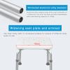 YOODODO Shower Stool, with Leakage Holes Height Adjustable Stabilize Bathroom Bench for Elderly Pregnant Women Non Slip Shower Chair Shower Chair (Color : White, Size : with pad) view 4