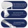 YOODODO Old People Shower Chair, 5-Speed Adjustable Height Safe Stable Bath Chair Aluminum Alloy Anti Slip Portable Shower Stool Shower Chair (Color : Blue, Size : Square) view 4