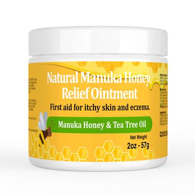 YOKOBBYES Draw Salve Manuka Honey Ointment Cream, for Eczema, Rosacea, Psoriasis, Folliculitis, Seborrheic Dermatitis, Anti-Itch for Soothing Relief, Dry, Itchy, Irritated Skin