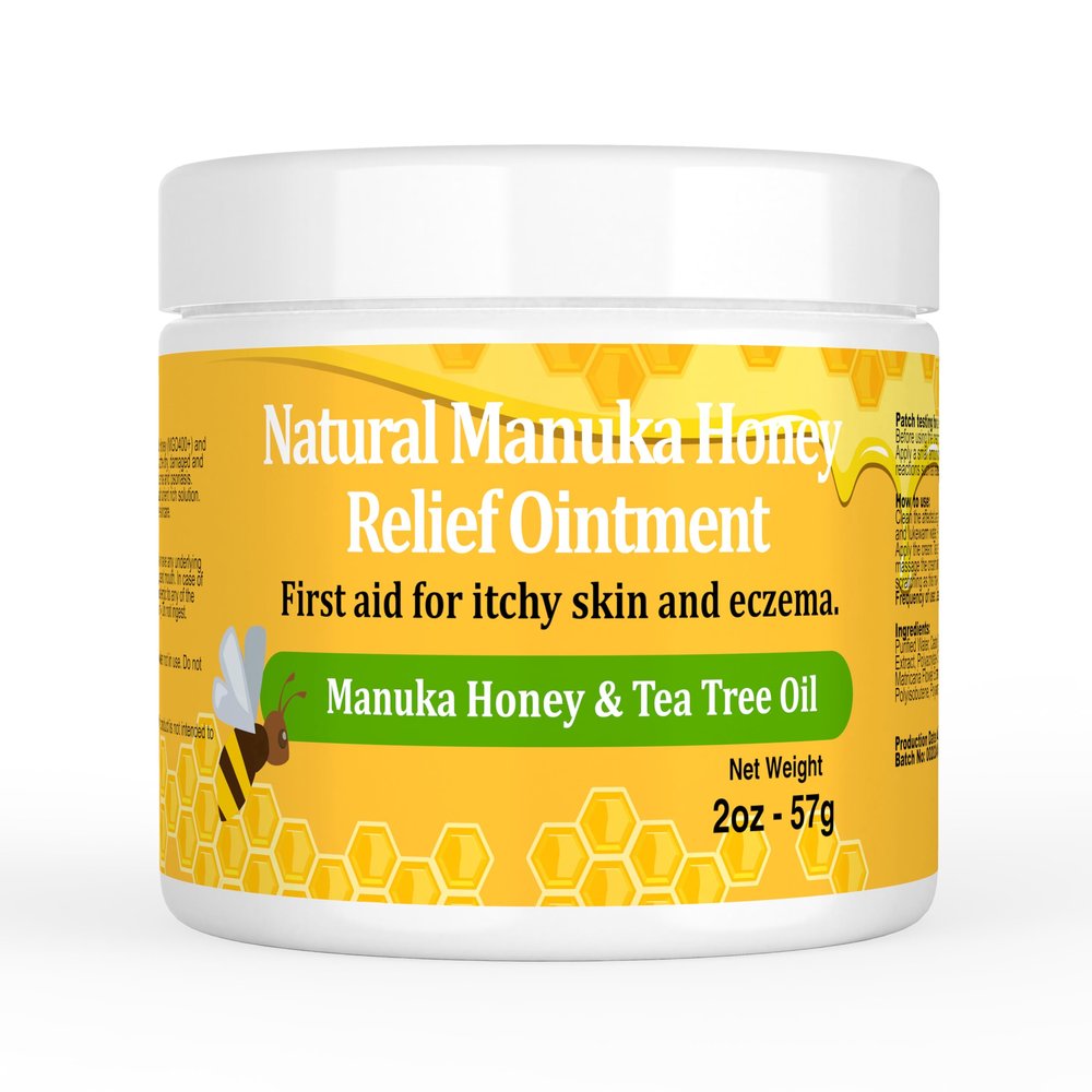 YOKOBBYES Draw Salve Manuka Honey Ointment Cream, for Eczema, Rosacea, Psoriasis, Folliculitis, Seborrheic Dermatitis, Anti-Itch for Soothing Relief, Dry, Itchy, Irritated Skin