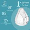 CPAPi Solutions F20 Replacement Cushion  Compatible with AirFit & AirTouch CPAP Masks, Soft Silicone Seal, Snug Fit for Nose & Mouth, Durable & Comfortable (Clear 1 Pack, Large) view 2