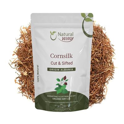 Natural Way Cornsilk Cut & Sifted (Stigma maydis) - Pure, Vegan, Non-GMO & Gluten Free | Resealable Bag | 100% Raw from Albania (1LBS / 16Oz.)