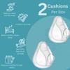 CPAPi Solutions F20 Replacement Cushion  Compatible with AirFit & AirTouch CPAP Masks, Soft Silicone Seal, Snug Fit for Nose & Mouth, Durable & Comfortable (Clear 2 Pack, Large) view 2