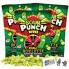 Sour Punch Bites Pickle Roulette - Candy Game with Assorted Flavors: Watermelon, Lemon Lime, Green Apple, Hidden Pickle Bites - 5 Ounces bag (Pack of 3) with two Gosu Toys stickers view 1