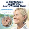 Mach II Pro Wireless OTC Hearing Aids for Seniors | Rechargeable | Stream Calls Podcasts Music | Bluetooth for iOS Android |Nearly Invisible |USA Customer Service | (Beige) view 2