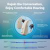 Mach II Pro Wireless OTC Hearing Aids for Seniors | Rechargeable | Stream Calls Podcasts Music | Bluetooth for iOS Android |Nearly Invisible |USA Customer Service | (Beige) view 4