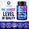 Probiotics 60 Billion CFU - 10 Strains + Digestive Enzymes & Prebiotics - Best Probiotic for Women & Men, Supports Immune, Gut Health, Occasional Constipation, Diarrhea, Gas & Bloating - 120 Capsules view 4