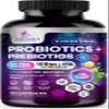Probiotics 100 Billion CFU - 10 Probiotic Strains & Prebiotics - Digestive Gut Health, Immune Support & Occasional Constipation, Gas & Bloating - Daily Supplement For Women & Men - 120 Vegan Capsules view 1