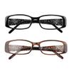 Hyyiyun 2 Pairs Rectangular Bifocal Reading Glasses for Women,Designer Laser Flower Frame Reader Glasses With Spring Hinge (1 Black & 1 Brown, 2.75, x) view 1