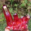 AtkitS Meditation Natural Light Colorful Aura Quartz Crystal Bismuth Silicon Cluster Rainbow Specimen (Size : 150-200g) view 2