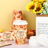 50Pcs Fall Disposable Coffee Cups 16oz Maple Leaf To Go Paper Cups with Lids and Sleeves Thanksgiving Beverage Drinking Cups for Autumn Hot Cold Drinks Harvest Thanksgiving Party Dinner Supplies view 4