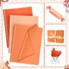 30 Sheets Orange Tissue Paper for Packaging Gift Bags Decoration, Gift Wrap Tissue Paper Bulk for Weddings Birthday DIY Project Christmas Halloween Thanksgiving Gift Wrapping Crafts Decor view 4