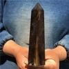 KatLin Decorative Ornaments Natural Tigers Eye Obelisk Quartz Crystal Point Wand (Size : 1100-1200g) view 4