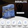 1.1lb Bulk Raw Sodalite Crystal Rough Crystal-Natural Sodalite Raw Stones Crystal for Tumbling, Cabbing, Fountain Rocks, Decoration, Polishing, Wire Wrapping, Wicca & Reiki Crystal Healing view 2