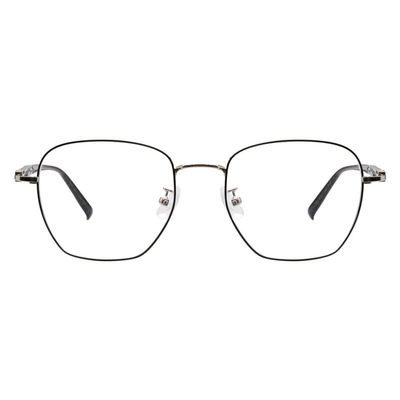 LAMBBAA Blue Light Blocking Reading Glasses Women Men Small Face Computer Fashionable Lightweight Retro Metal FrameBlack+2.75Magnification