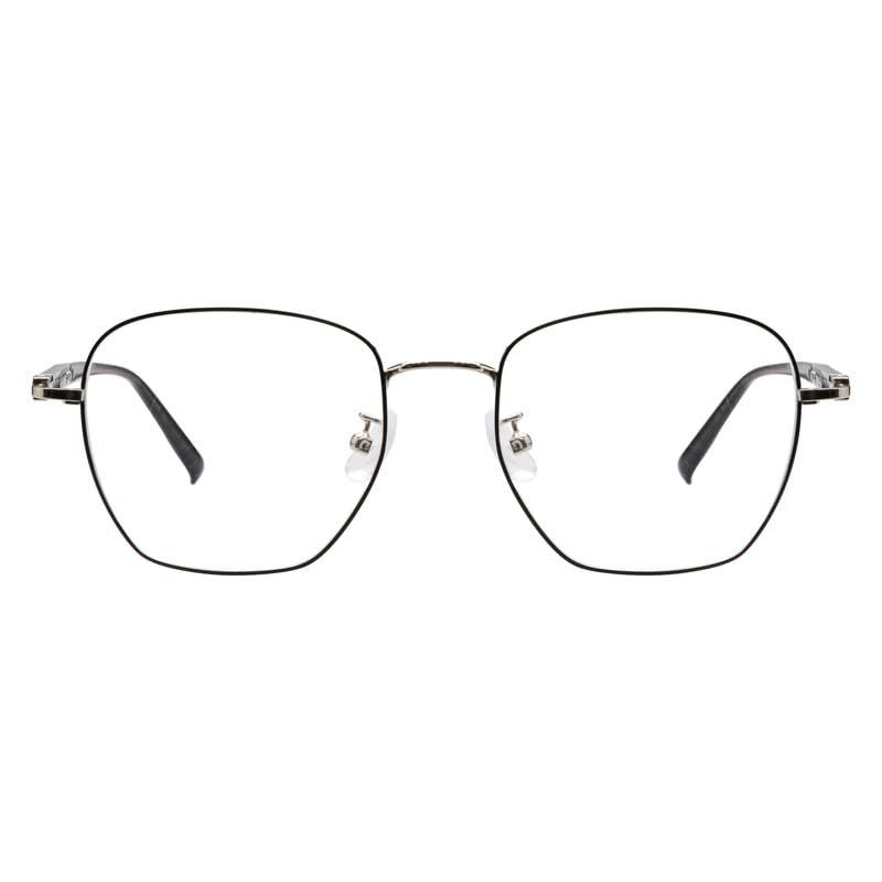 LAMBBAA Blue Light Blocking Reading Glasses Women Men Small Face Computer Fashionable Lightweight Retro Metal FrameBlack+2.75Magnification
