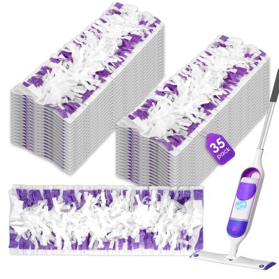 (35 Pack) Replacement Power Mop Pads for Swiffer PowerMop, Disposable PowerMop Mopping Pad Refills Compatible with Swiffer PowerMop, Multi-Surface Mop Pad Refills for Floor Cleaning