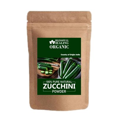 Blessfull Healing Organic Zucchini Powder 100% Pure Natural 100 Gram / 3.52 oz