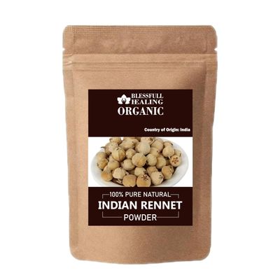 Blessfull Healing Organic Indian Rennet Powder 100% Pure Natural 100 Gram / 3.52 oz