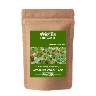 Blessfull Healing Organic Withania Coagulans Powder 100% Pure Natural 200 Gram / 7.05 oz