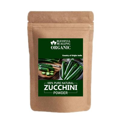Blessfull Healing Organic Zucchini Powder 100% Pure Natural 300 Gram / 10.58 oz